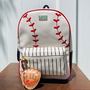 NWT Betsey Johnson Baseball Backpack
